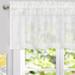 DriftAway Linen Valance Curtain for Kitchen Window Semi Sheer Farmhouse Light Filtering Short Curtain Slub Rod Pocket 1 Panel