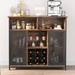 Industrial Wine Bar Cabinet