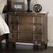 Transitional Special Design Solid Wood Fram Nightstand with 3-Drawers