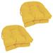 16-inch U-Shaped Indoor/Outdoor Chair Cushions (Set of 4) - 16" x 16"