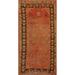 Pre-1900 Vegetable Dye Khotan Antique Rug Hand-knotted Wool Carpet - 4'3" x 8'3"