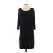 Calvin Klein Casual Dress - Shift: Black Solid Dresses - Women's Size Medium