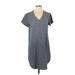 Cloth & Stone Casual Dress - Shift: Blue Dresses - Women's Size Small