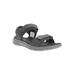 Women's Travel Active Aspire Sandal by Propet in Black (Size 8 2E)