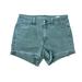 American Eagle Outfitters Shorts | *Aeo American Eagle Hi-Rise Shortie Shorts Womens Size 4 Gray Cuffed Raw Hem | Color: Gray | Size: 4