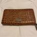 Jessica Simpson Bags | Jessica Simpson Brown Crocodile Print Zipper Wallet / Wristlet / Clutch, New | Color: Brown | Size: Os