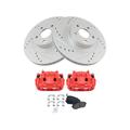 2003-2008 Subaru Forester Front Brake Pad Rotor and Caliper Set - TRQ BKA35690