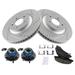 2006-2011 Buick Lucerne Front Brake Pad and Rotor and Wheel Hub Kit - TRQ