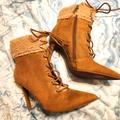 Jessica Simpson Shoes | Ankle Booties | Color: Cream/Tan | Size: 7.5