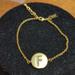 Kate Spade Jewelry | (#255) Nwot Kate Spade Initial "F" Bracelet | Color: Gold | Size: Os