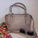 Coach Bags | Coach Mini Christie Crossgrain Leather Convertible 3-Compartment Satchel Taupe | Color: Gray | Size: Os