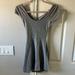 Brandy Melville Dresses | Brandy Melville Cotton Skater Mini Dress (One Size) Light Gray | Color: Gray | Size: Xs