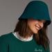 Anthropologie Accessories | Anthropologie Mod Felt Bucket Hat | Color: Green | Size: Os