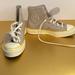 Converse Shoes | Converse Womens Chuck 70 Dobby Earthy Eneutrals Hi Top Color- Papyrus/Egret/Gold | Color: Purple/Yellow | Size: 6.5