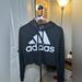 Adidas Tops | Adidas Cropped Sweatshirt! Size L $12 | Color: Black/White | Size: L