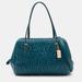 Coach Bags | Coach Blue Twist Gathered Leather Madison Madeline Eastwest Satchel | Color: Blue | Size: Os