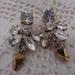 J. Crew Jewelry | J. Crew Clear & Metallic Rhinestone Earrings | Color: Gold | Size: Os