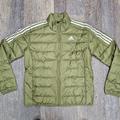 Adidas Jackets & Coats | Adidas Essential Down Jacket Focus Olive Gt9168 Mens Large Nwt | Color: Green/Tan/White | Size: L