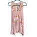 Free People Dresses | Free People Pink Embroidered Floral Lace Up Adelaide Mini Tunic Dress | Color: Orange/Pink | Size: S