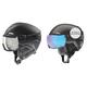 uvex Instinct Visor Skihelm für Damen und Herren mit Visier individuelle Größenanpassung Black matt 59-61 cm & Atomic Savor Visor Stereo Skihelm mit Visier Schwarz Größe L Maximale Stoßdämpfung