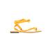 Who What Wear Sandals: Yellow Print Shoes - Women's Size 9 - Open Toe