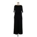 Lou & Grey Casual Dress: Black Solid Dresses - Women's Size X-Large