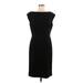 Lauren by Ralph Lauren Casual Dress - Sheath Crew Neck Sleeveless: Black Print Dresses - Women's Size 10