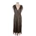 June & Hudson Cocktail Dress - Wrap: Brown Dresses - Women's Size 1
