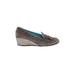 Thierry Rabotin Wedges: Gray Print Shoes - Women's Size 39.5 - Round Toe