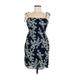 Old Navy Casual Dress - Sheath Square Sleeveless: Blue Floral Dresses - Women's Size Small