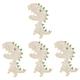 USHOBE 4pcs Dinosaur Brooch Gold Brooch Pin for Women Safety Pin for Clothes Accessories for Women Trendy Accessories Women Accessories Copper Pin Sweater Miss