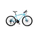 TABKER Road Bike Mountain Bike 30 Speed 26 Inch Adult Men And Women Shock One Wheel Speed Racing Disc Brakes Off Road Student Bicycle (Color : Blue, Size : XL)