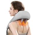 Back Neck Shoulder Massager with Heat Electric Shiatsu Deep Tissue Kneading Massagers for Relief On Leg Full Body Muscle Kneading Neck Massager for Relief Deep Tissue