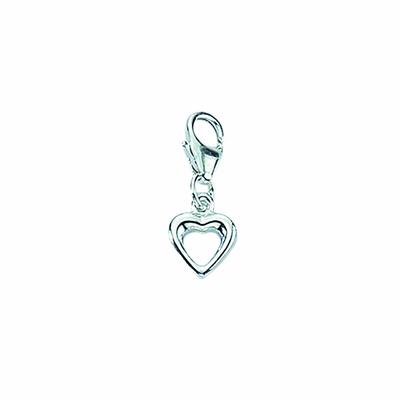 Kette ohne Anhänger ADELIA´S "925 Silber Charms Anhänger Herz", silber, Halsketten, Damen, Silber 925 (Sterlingsilber), Schmuckset - Set mit Halskette Image