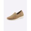 Slipper CASUAL LOOKS, Damen, Gr. 39, braun (camel), Veloursleder, sportlich, Schuhe