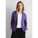 Kurzblazer STREET ONE Gr. 44, lila (elderflower purple) Damen Blazer