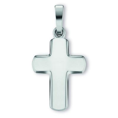 Kette mit Anhänger ONE ELEMENT "Kreuz Anhänger aus 925 Silber", silber, Halsketten, Damen, Silber 925 (Sterlingsilber), 