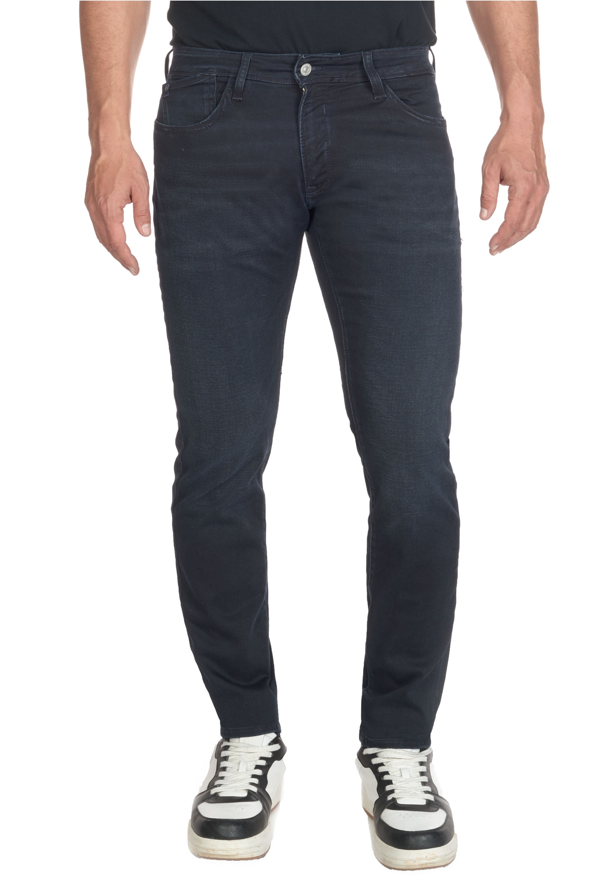 Bequeme Jeans LE TEMPS DES CERISES "700/11JO", Herren, Gr. 33, EURO-Größen, blau (blau, schwarz), 68% Baumwolle, 30% Polyester, 2% Elasthan, Jeans, mit Regular Fit-Schnitt