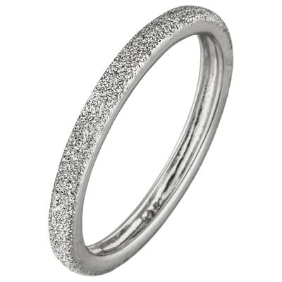 Fingerring JOBO Gr. 62, silber (silber 925), Fingerringe, Damen, 62, Silber 925 (Sterlingsilber), 925 Silber mit Struktu