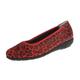 Ballerina NATURAL FEET "Jasmin" Gr. 41, rot (rot, schwarz) Damen Schuhe Ballerinas