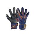 Torwarthandschuhe REUSCH "Attrakt Fusion Guardian Junior" Gr. 6,5, bunt (goldfarben, blau) Kinder Handschuhe Fussballhandschuhe