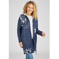 Strickjacke RABE "RABE Strickjacke" Gr. 42, blau (dunkelblau) Damen Strickjacken