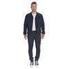 Chinohose LE TEMPS DES CERISES "JOGG", Herren, Gr. 38, US-Größen, blau (dunkelblau), 85% Baumwolle, 14% Polyester, 1% Elasthan, unifarben, casual, Hosen, in tollem Design