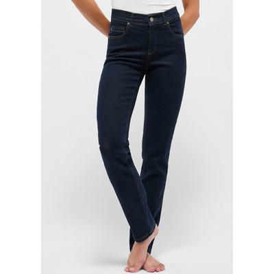 Slim-fit-Jeans ANGELS "Cici", Damen, Gr. 42, Länge 32, blau (night blau), Denim/Jeans, Obermaterial: 93% Baumwolle, 5% Polyester, 2% Elasthan, casual, slim fit, Jeans Image
