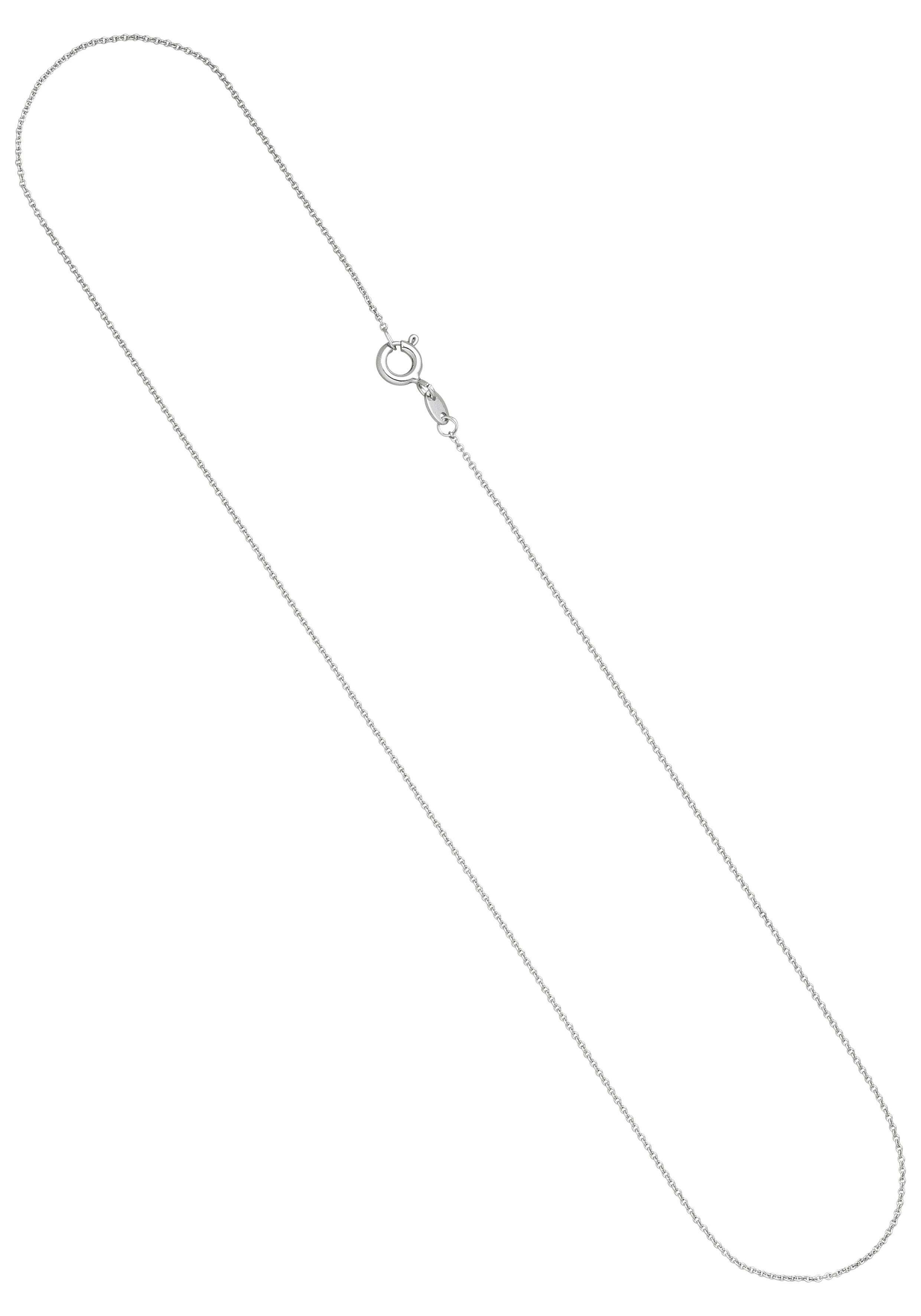 Goldkette JOBO, weiß (weißgold 333), Halsketten, Weißgold 333, L: 40, Ankerkette 333 Weißgold