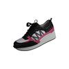 Sneaker LEI BY TESSAMINO "Nele", Damen, Gr. 36, schwarz (schwarz, pink), Synthetik, Kunstfaser, sportlich, Schuhe, in sportlichem Design