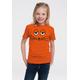 T-Shirt LOGOSHIRT "Die Maus - Gesicht" Gr. 128, orange Mädchen Shirts T-Shirts mit coolem Print