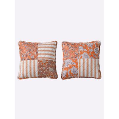 Kissenhülle HEINE HOME, orange (terra), B:40cm L:40cm, Polyester, Kunstfaser, 100% Polyester, Kissenbezüge