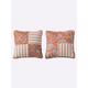 Kissenhülle HEINE HOME Kissenbezüge Gr. B/L: 40 cm x 40 cm, 1 St., Polyester-Kunstfaser, orange (terra) Kissenbezüge gemustert