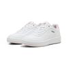 Sneaker PUMA "Court Classy Sneakers Damen", Gr. 40.5, pink (weiß whisp of pink silber gray), Obermaterial: Synthetik; Futter: Textil; Innensohle: Textil; Laufsohle: Gummi, Schuhe